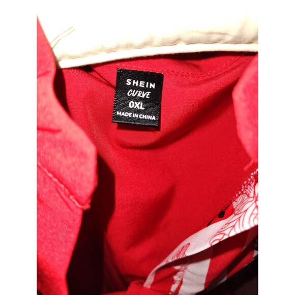 Shein Curve Red Striped Short Dress - size XL - Picture 3 of 3